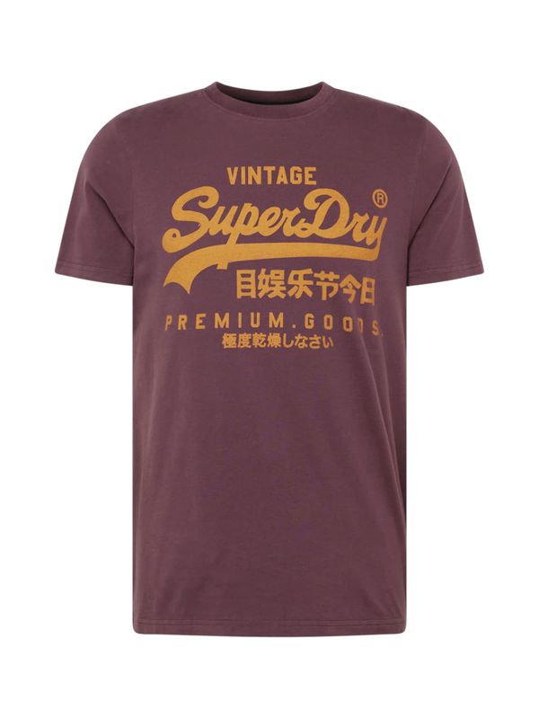 Superdry Superdry Majica  oranžna / burgund