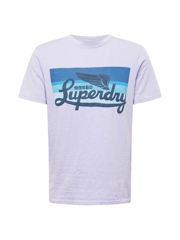 Superdry Superdry Majica  progasto modra / lila