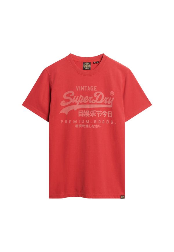Superdry Superdry Majica  rdeča / bela