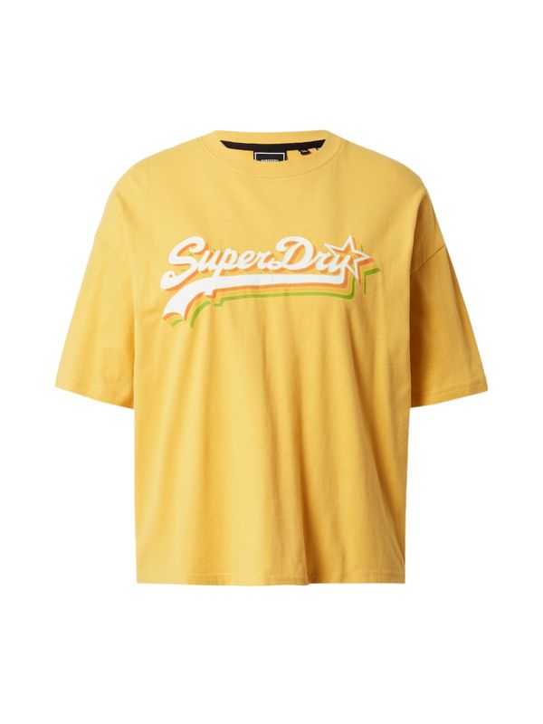 Superdry Superdry Majica  rumena / zelena / oranžna / bela