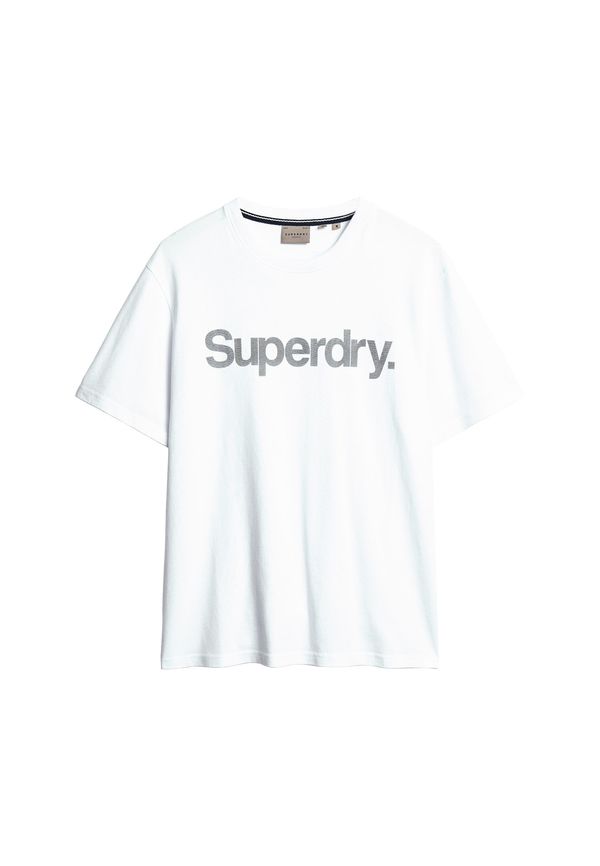 Superdry Superdry Majica  siva / bela