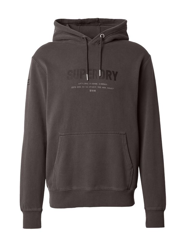 Superdry Superdry Majica  siva / temno siva / črna