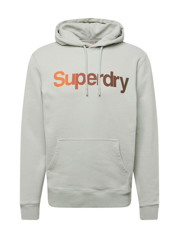 Superdry Superdry Majica  svetlo siva / oranžna