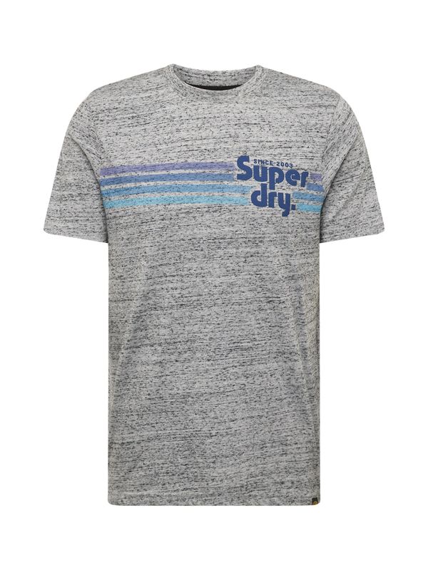 Superdry Superdry Majica 'Terrain'  mornarska / neonsko modra / siva / temno siva