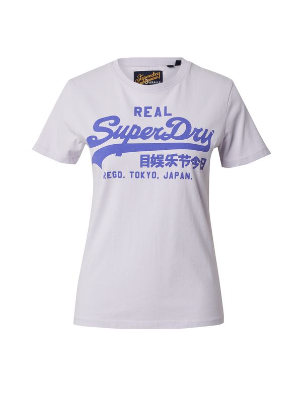 Superdry Superdry Majica  vijolično modra / pastelno lila