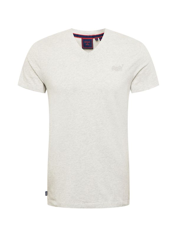 Superdry Superdry Majica 'VINTAGE LOGO EMB VEE TEE'  siva