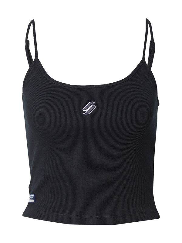 Superdry Superdry Top 'Code Essential'  antracit / črna / bela