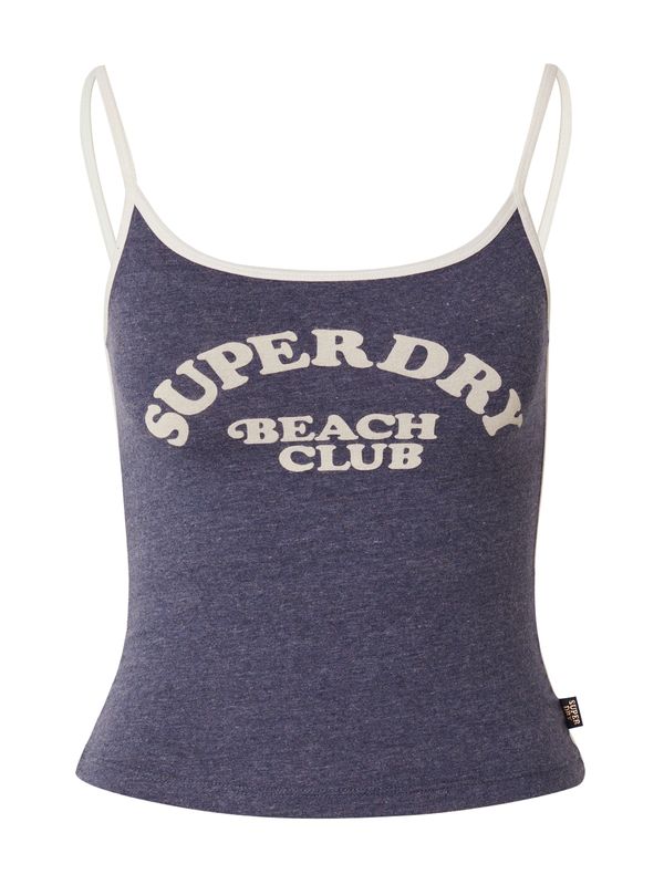 Superdry Superdry Top 'ESSENTIAL'  marine / zlata / bela