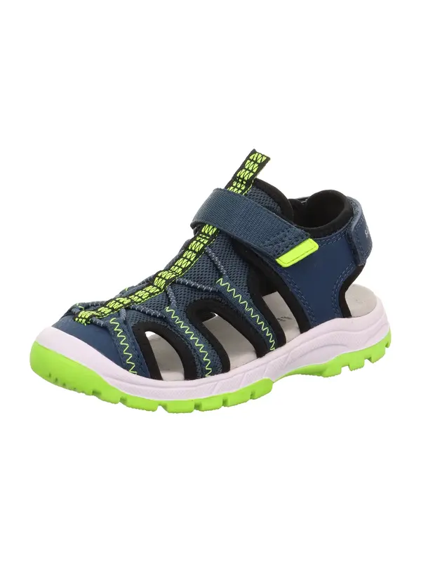SUPERFIT SUPERFIT Odprti čevlji 'Tornado'  mornarska / limeta / črna