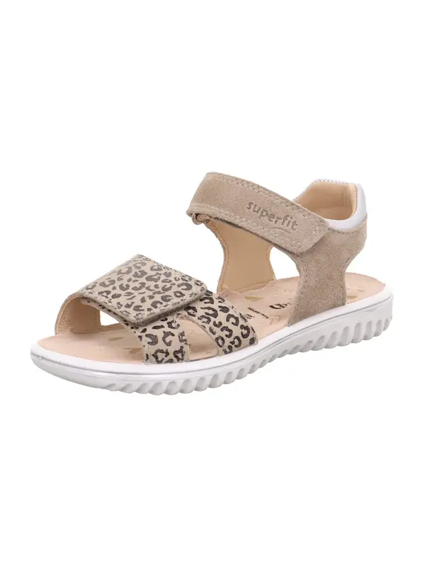 SUPERFIT SUPERFIT Sandali 'Sparkle'  bež / temno rjava / bela