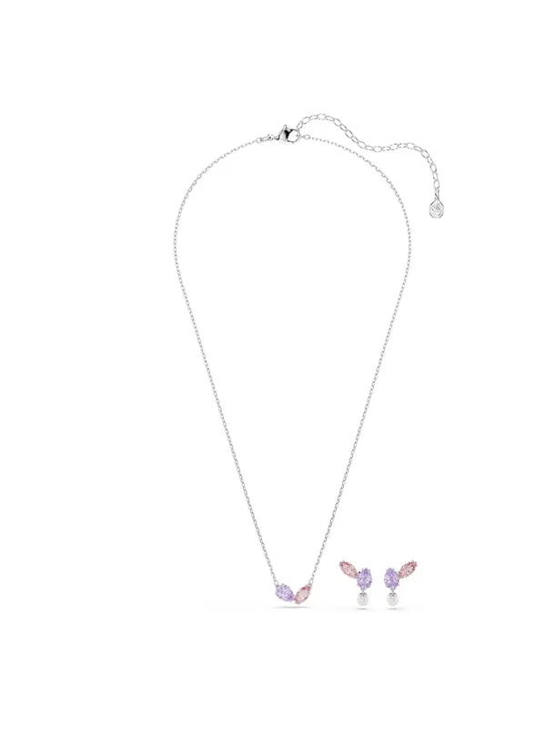 Swarovski Swarovski Set nakita  majnica / roza / srebrna