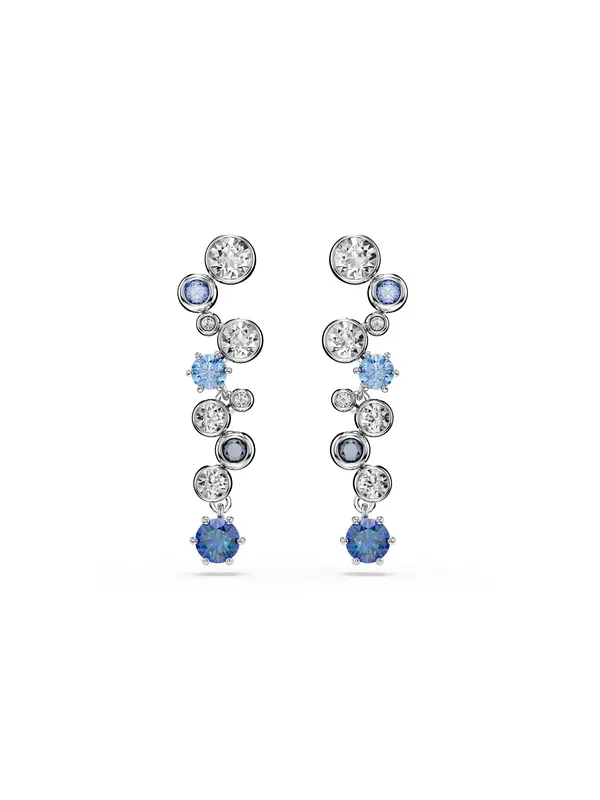 Swarovski Swarovski Uhani 'Constella'  mornarska / svetlo modra / srebrna