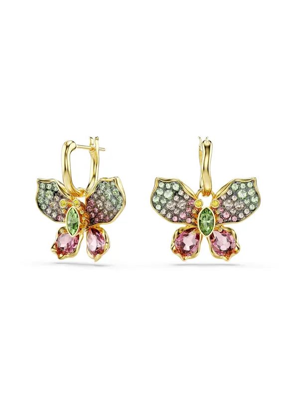 Swarovski Swarovski Uhani 'Idyllia'  rumena / zlata / zelena / roza