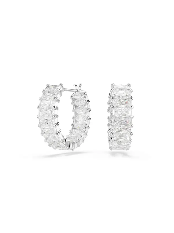 Swarovski Swarovski Uhani 'Matrix'  srebrna / transparentna