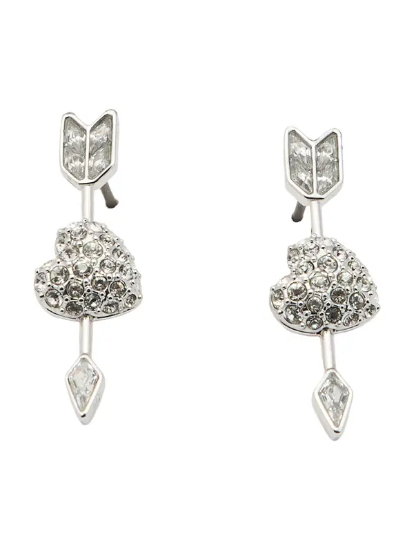 Swarovski Swarovski Uhani  roza / srebrna / transparentna