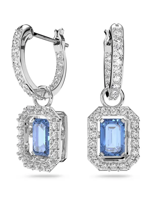 Swarovski Swarovski Uhani 'Una'  modra / srebrna / transparentna