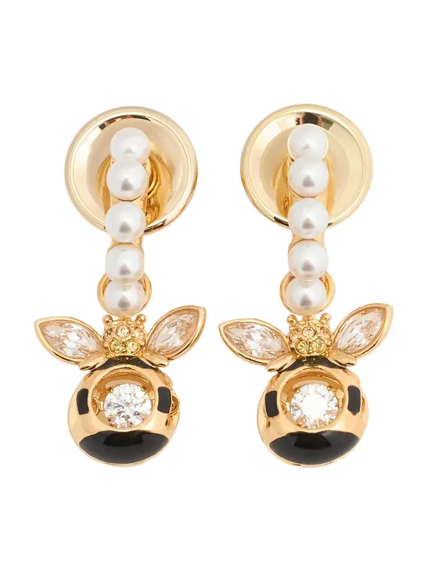 Swarovski Swarovski Uhani  zlata / črna / bela