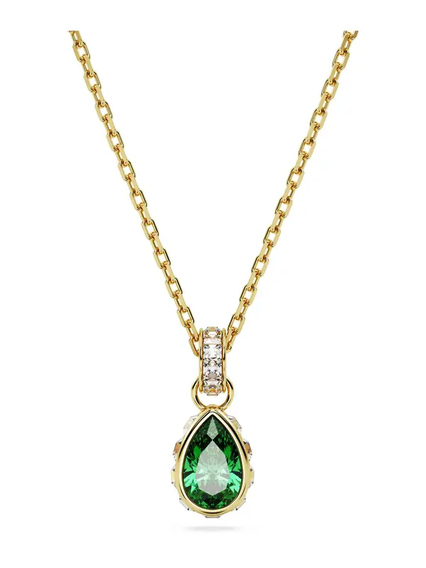 Swarovski Swarovski Verižica 'Chroma'  zlata / smaragd / bela