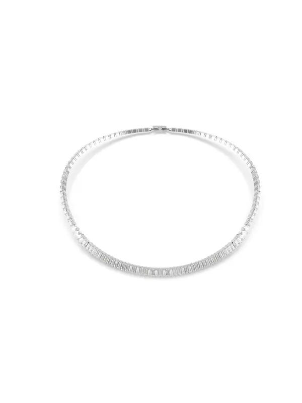 Swarovski Swarovski Verižica 'Matrix'  srebrna / transparentna