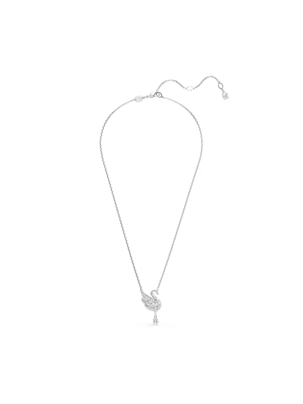 Swarovski Swarovski Verižica 'Swan'  srebrna / transparentna