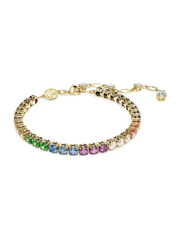 Swarovski Swarovski Zapestnica 'Matrix'  modra / zlata / zelena / lila