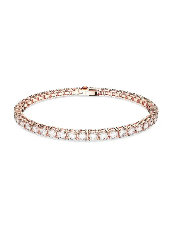 Swarovski Swarovski Zapestnica 'Matrix'  rožnato zlata / bela