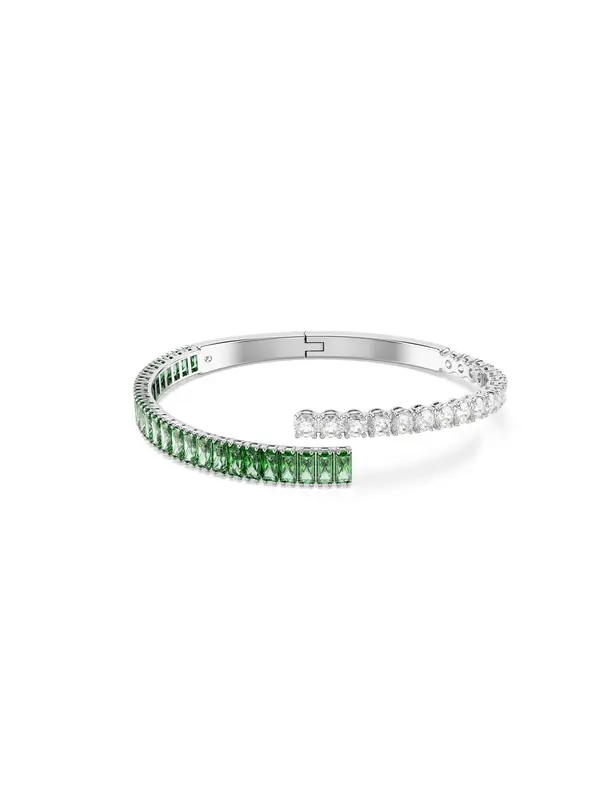 Swarovski Swarovski Zapestnica 'Matrix'  zelena / srebrna / transparentna