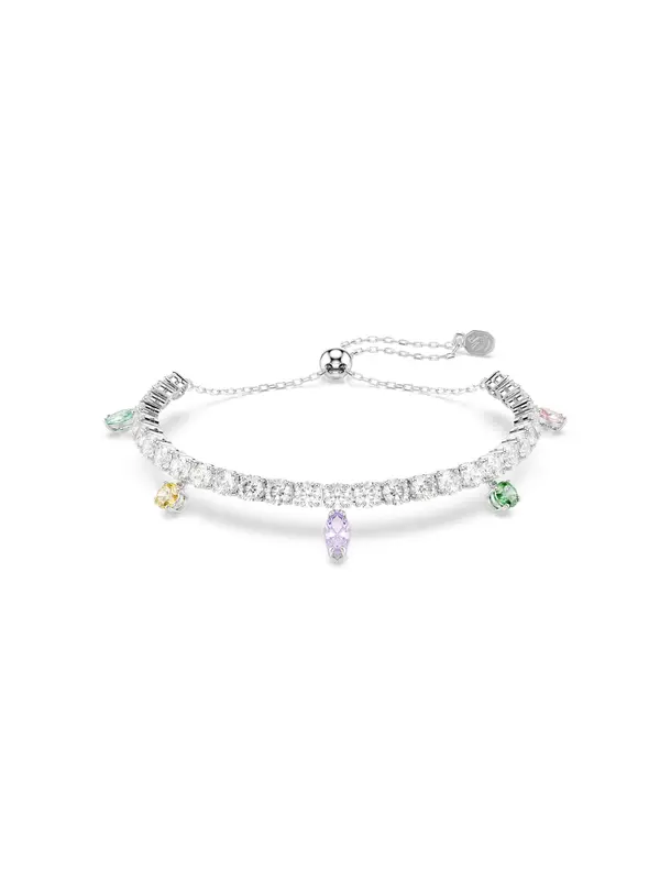 Swarovski Swarovski Zapestnica  rumena / svetlo zelena / sivka / srebrna