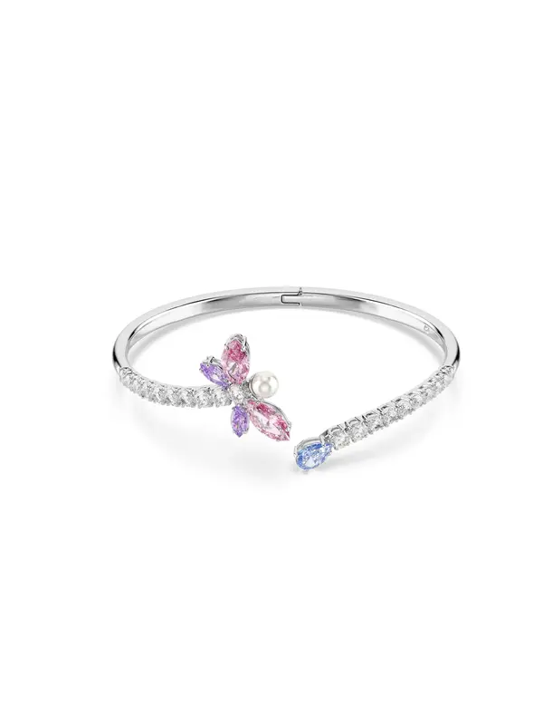 Swarovski Swarovski Zapestnica  svetlo modra / lila / staro roza / srebrna