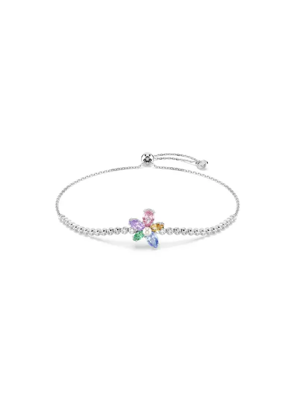 Swarovski Swarovski Zapestnica  zelena / majnica / roza / srebrna