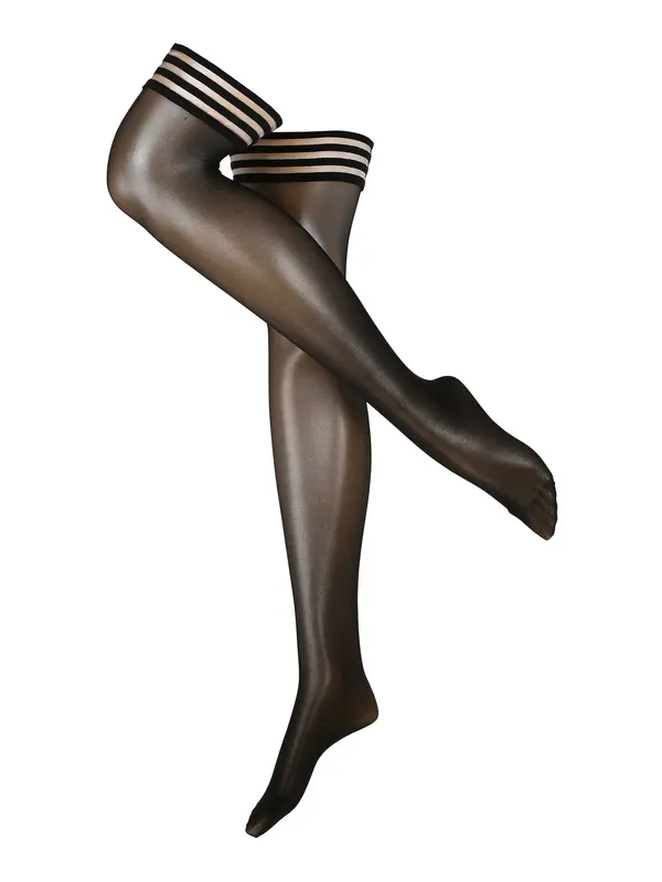 Swedish Stockings Swedish Stockings Nogavice čez koleno 'Mira Premium Stay Ups Black'  črna