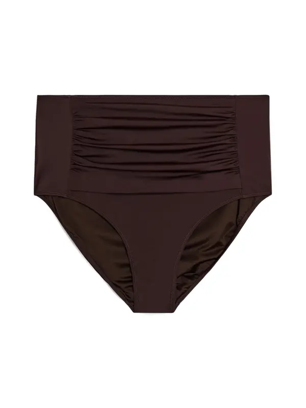 Swim by Zizzi Swim by Zizzi Bikini hlačke 'Basic'  temno rjava