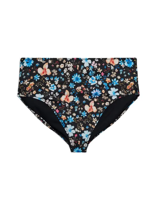 Swim by Zizzi Swim by Zizzi Bikini hlačke 'Caanne'  kraljevo modra / svetlo modra / oranžna / črna