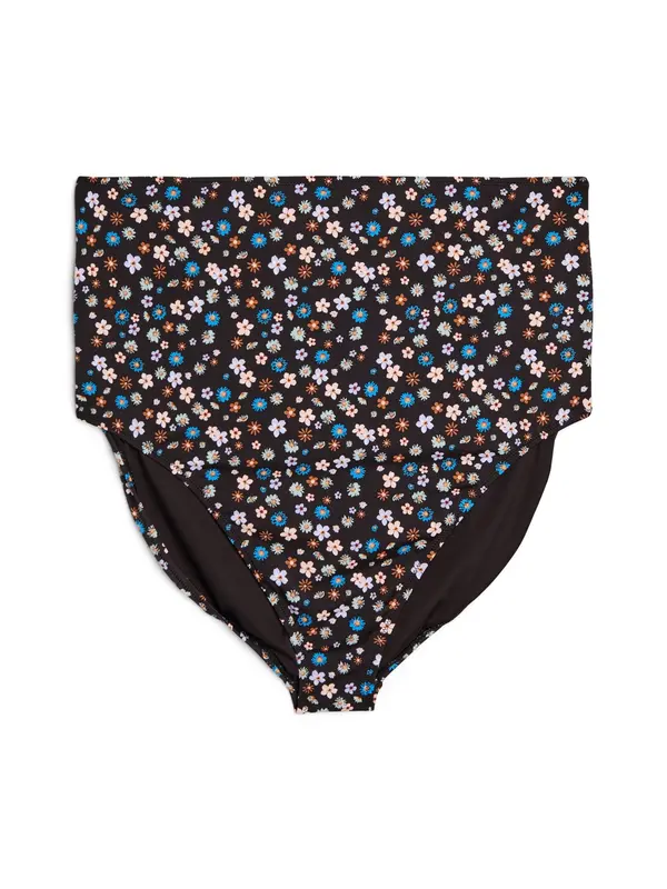 Swim by Zizzi Swim by Zizzi Bikini hlačke 'Skatrin'  bež / svetlo modra / karamel / temno rjava