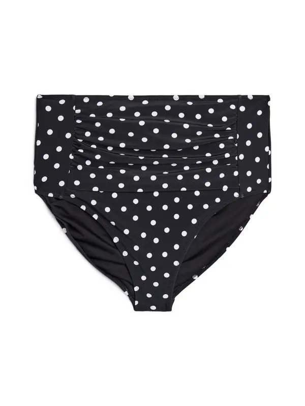 Swim by Zizzi Swim by Zizzi Bikini hlačke 'Stella'  črna / bela