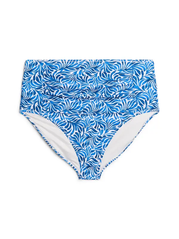 Swim by Zizzi Swim by Zizzi Bikini hlačke 'Stella'  modra / azur / bela