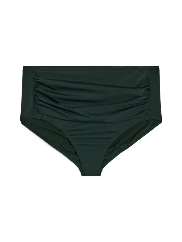 Swim by Zizzi Swim by Zizzi Bikini hlačke 'Stilde'  temno zelena