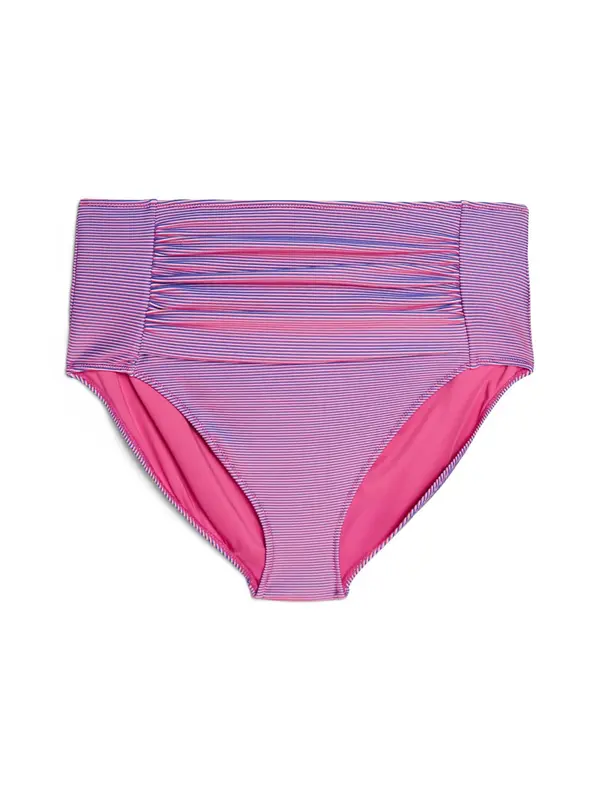 Swim by Zizzi Swim by Zizzi Bikini hlačke 'Svary'  lila / roza / bela