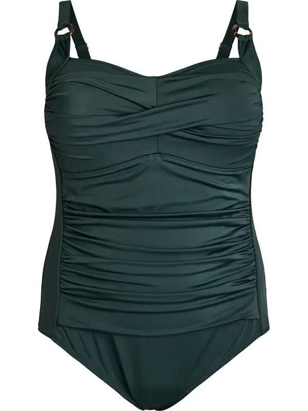 Swim by Zizzi Swim by Zizzi Enodelne kopalke 'CASDENIA'  temno zelena