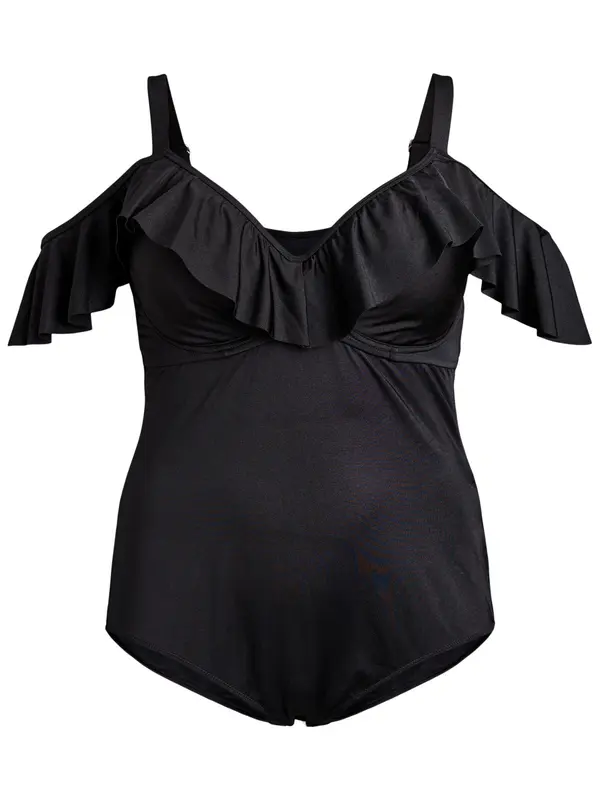Swim by Zizzi Swim by Zizzi Enodelne kopalke 'SALLICA'  črna