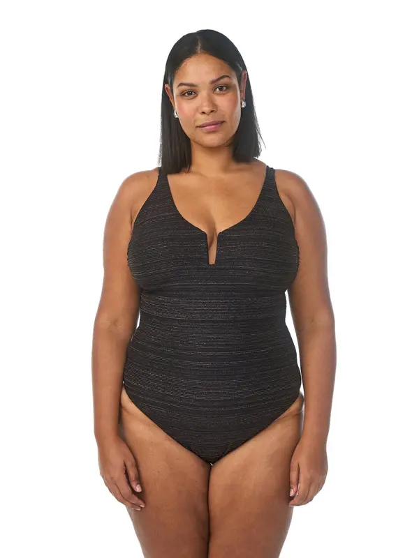 Swim by Zizzi Swim by Zizzi Enodelne kopalke 'SKRisty'  črna