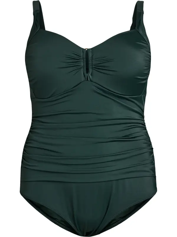 Swim by Zizzi Swim by Zizzi Enodelne kopalke 'Stilde'  temno zelena
