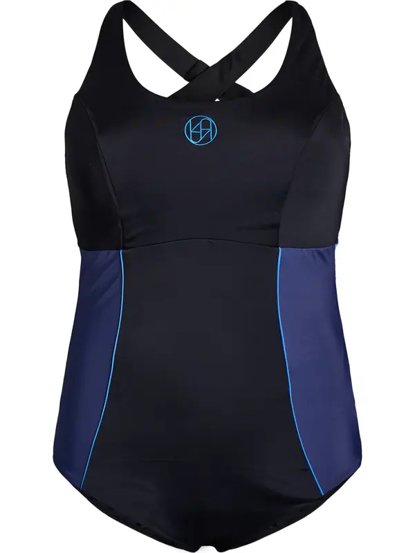 Swim by Zizzi Swim by Zizzi Športne enodelne kopalke 'SSPORT'  modra / azur / črna