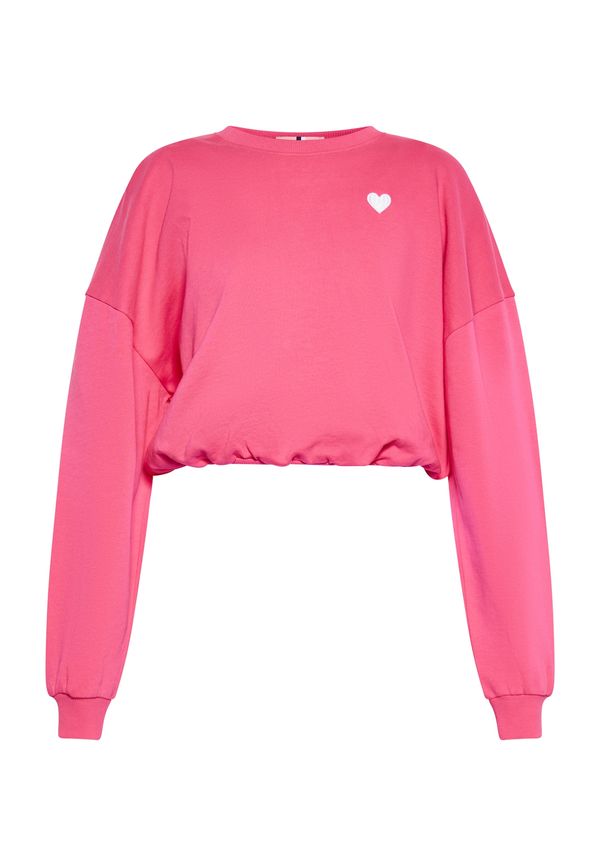 swirly swirly Majica  malina / bela