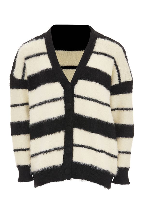 swirly swirly Pletena jopa  bež / črna