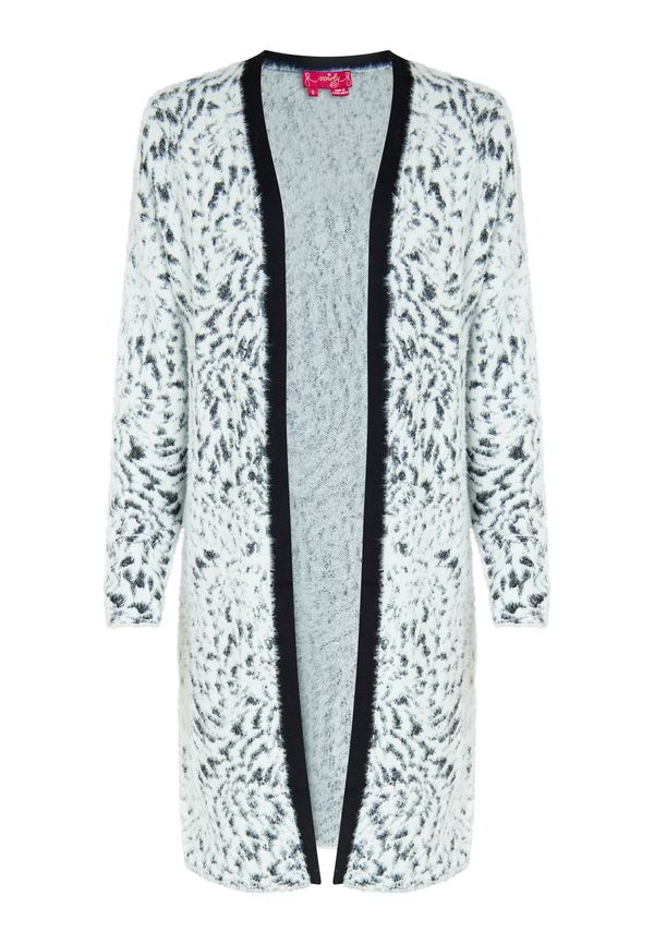 swirly swirly Pletena jopa  črna / bela