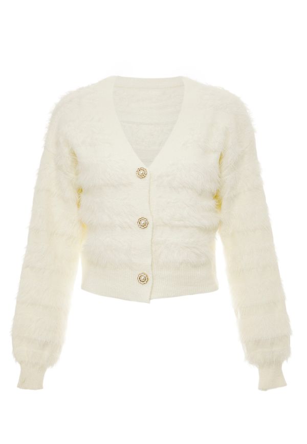 swirly swirly Pletena jopa  volneno bela