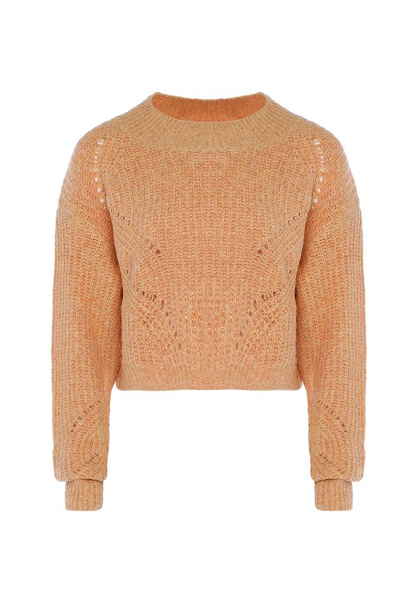 swirly swirly Pulover  večbarvno oranžna