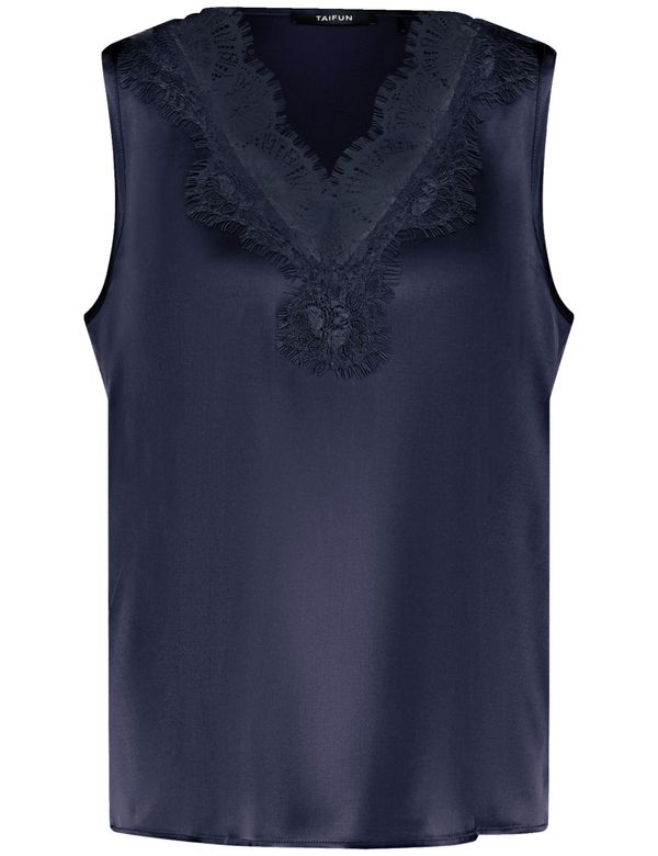 TAIFUN TAIFUN Bluza  temno modra