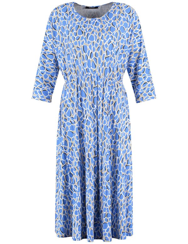 TAIFUN TAIFUN Obleka  bež / azur / črna / bela